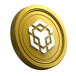 Moneda de la criptomoneda Binance BNB incluida en la página de guía para nuevos traders